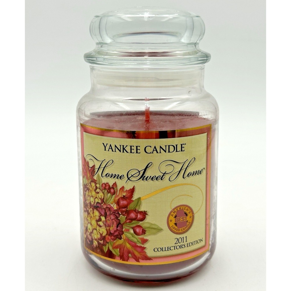Yankee Candle Home Sweet Home Collector's Edition Jar Candle 2011 22 oz Red